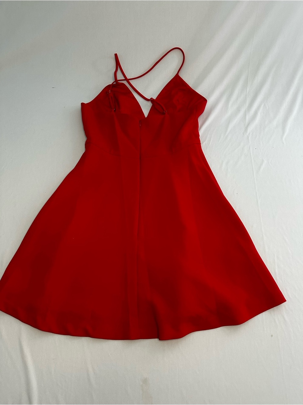 Red Spaghetti-Strap A-Line Dress - Women - Picture 4 of 4